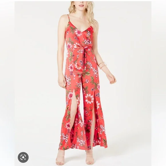 Guess Isora Floral-Print Split-Leg Jumpsuit - Picture 2 of 4